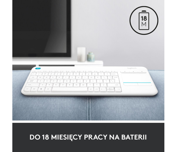 LOGITECH Media K400 plus Biala - 276511 - zdjęcie 12
